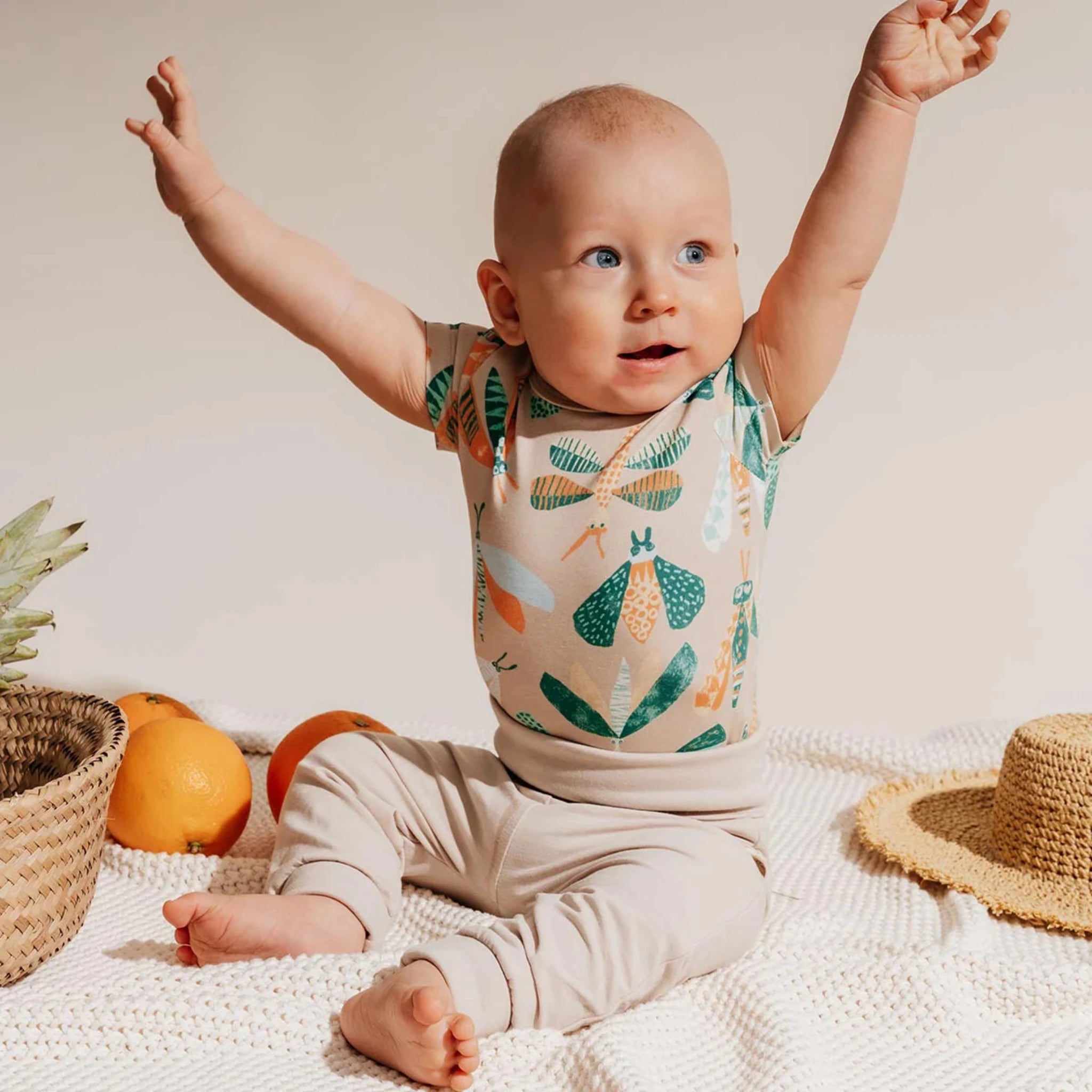 Aaro Baby Trousers, Beige (9451234492703)