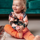 Velvet Baby Trousers Aaro, Peach (8906907091231)