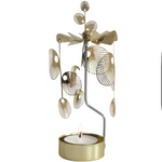 Sun Tea Light Carousel Chime, Gold (10249540010271)