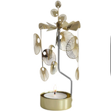 Sun Tea Light Carousel Chime, Gold (10249540010271)