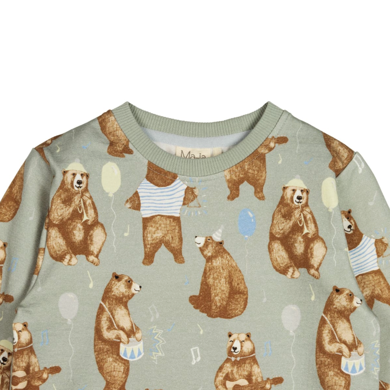 Bear Kids' Sweatshirt, Mint-Brown (10224815898911)