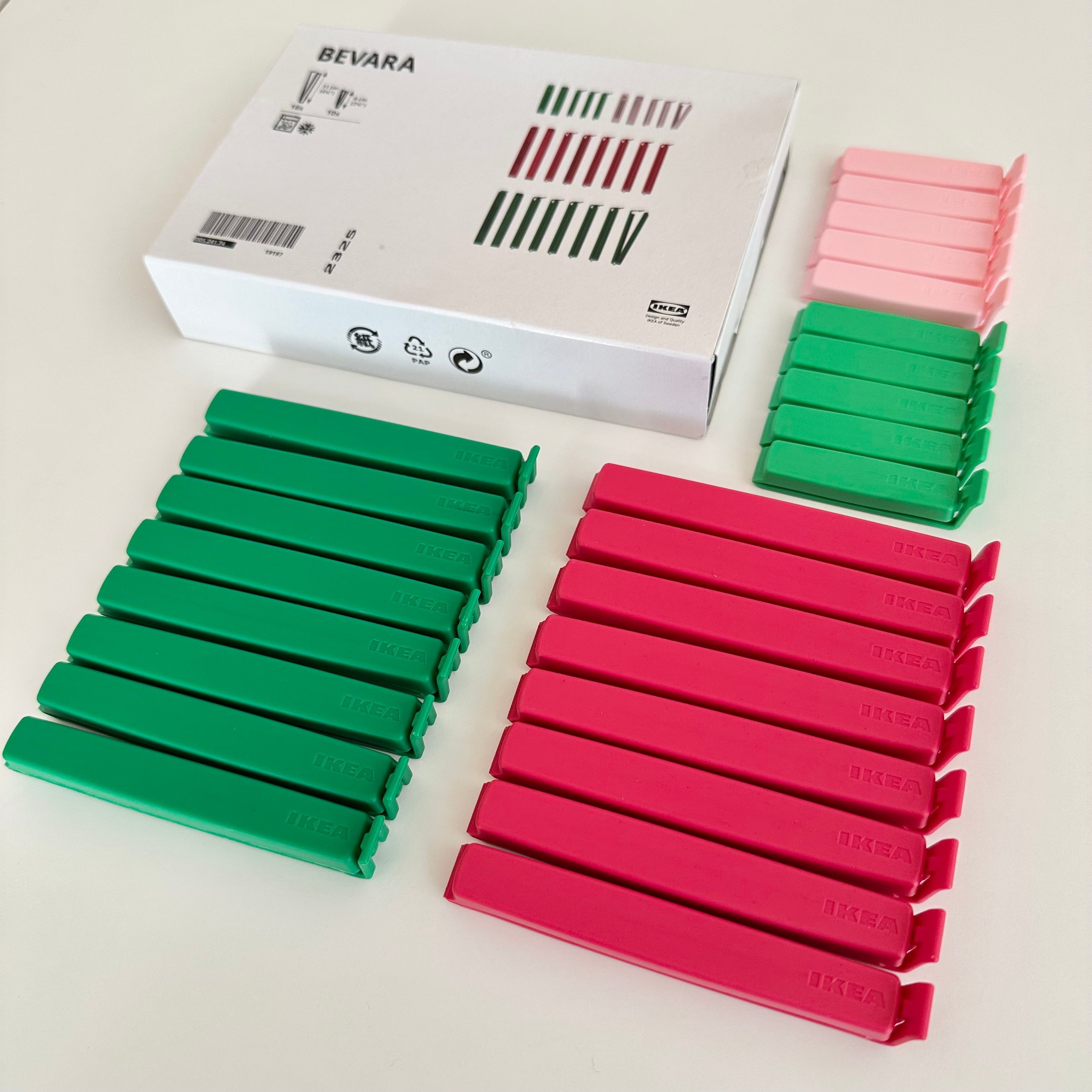 Ikea Bevara Bag Clips, 26-Pack (8775003767071)