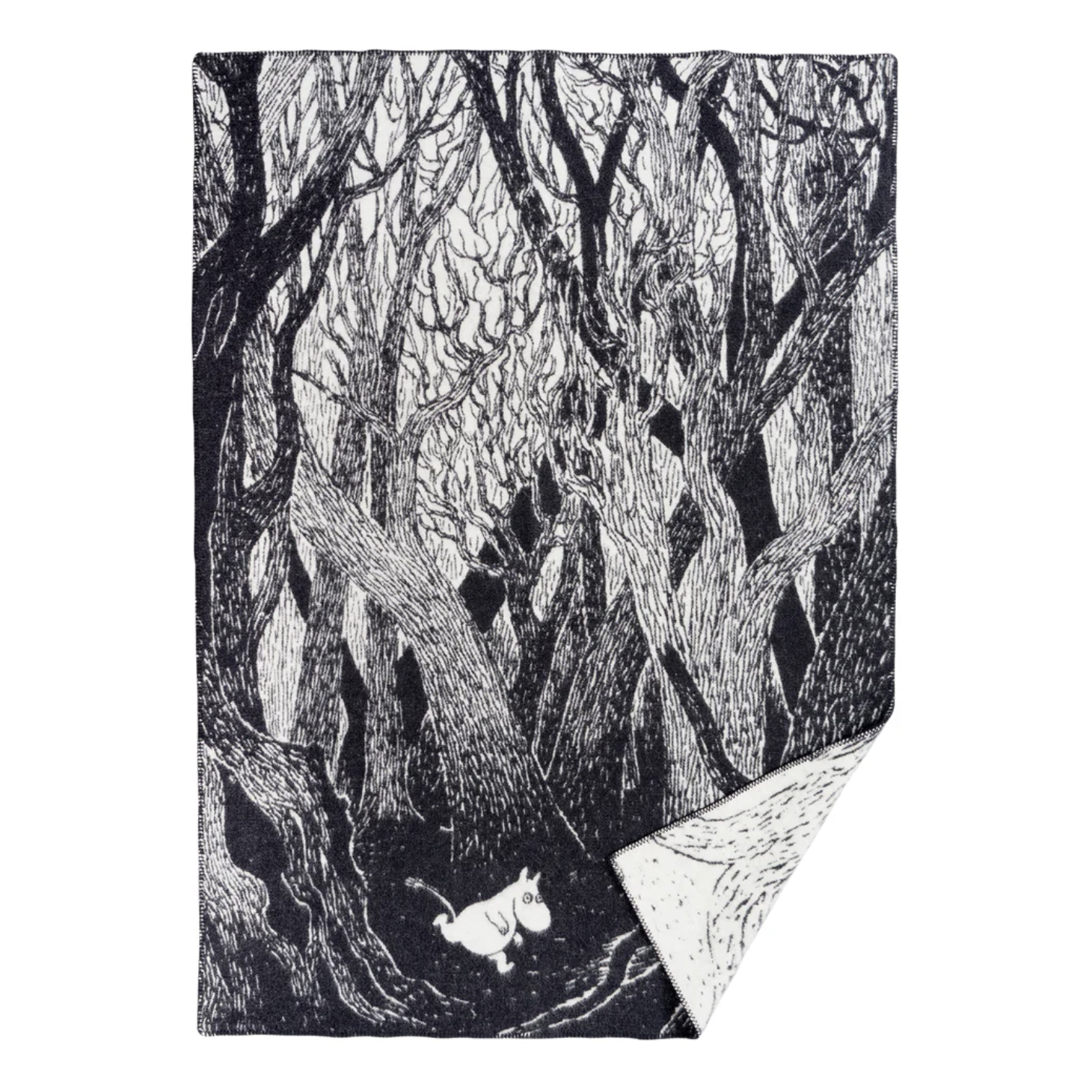 Klippan Premium Felted 100% Wool Blanket, Moomin on the Run (10144144720159)