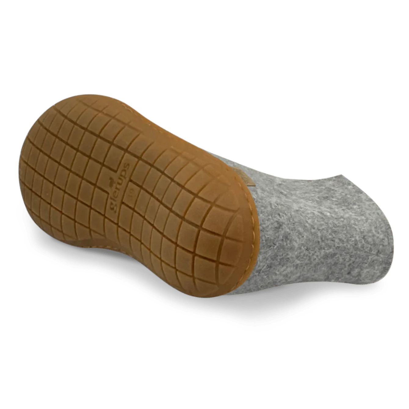 Glerups The Boot Grey - Honey Rubber Sole (10093875921183)