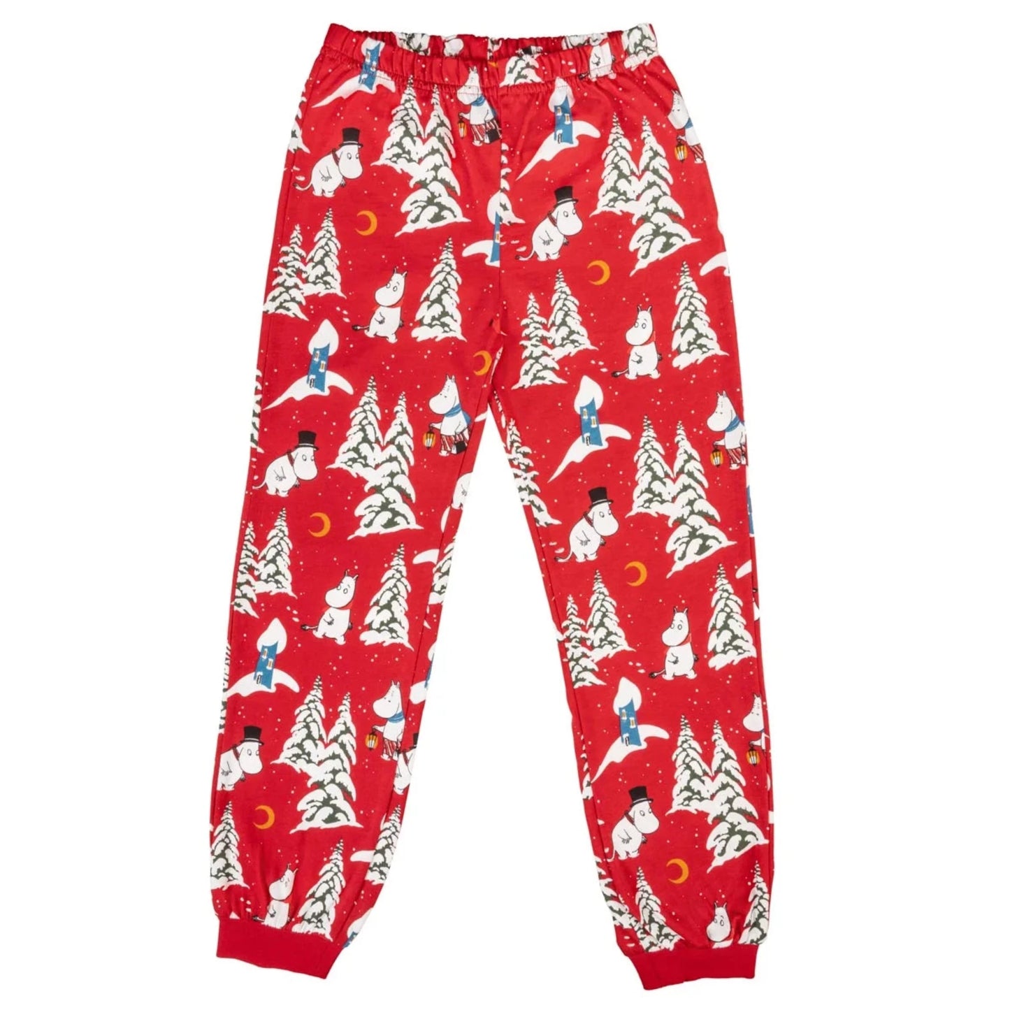 Moomin Winter Night Kids Pyjamas, Dark Red (8745541533983)