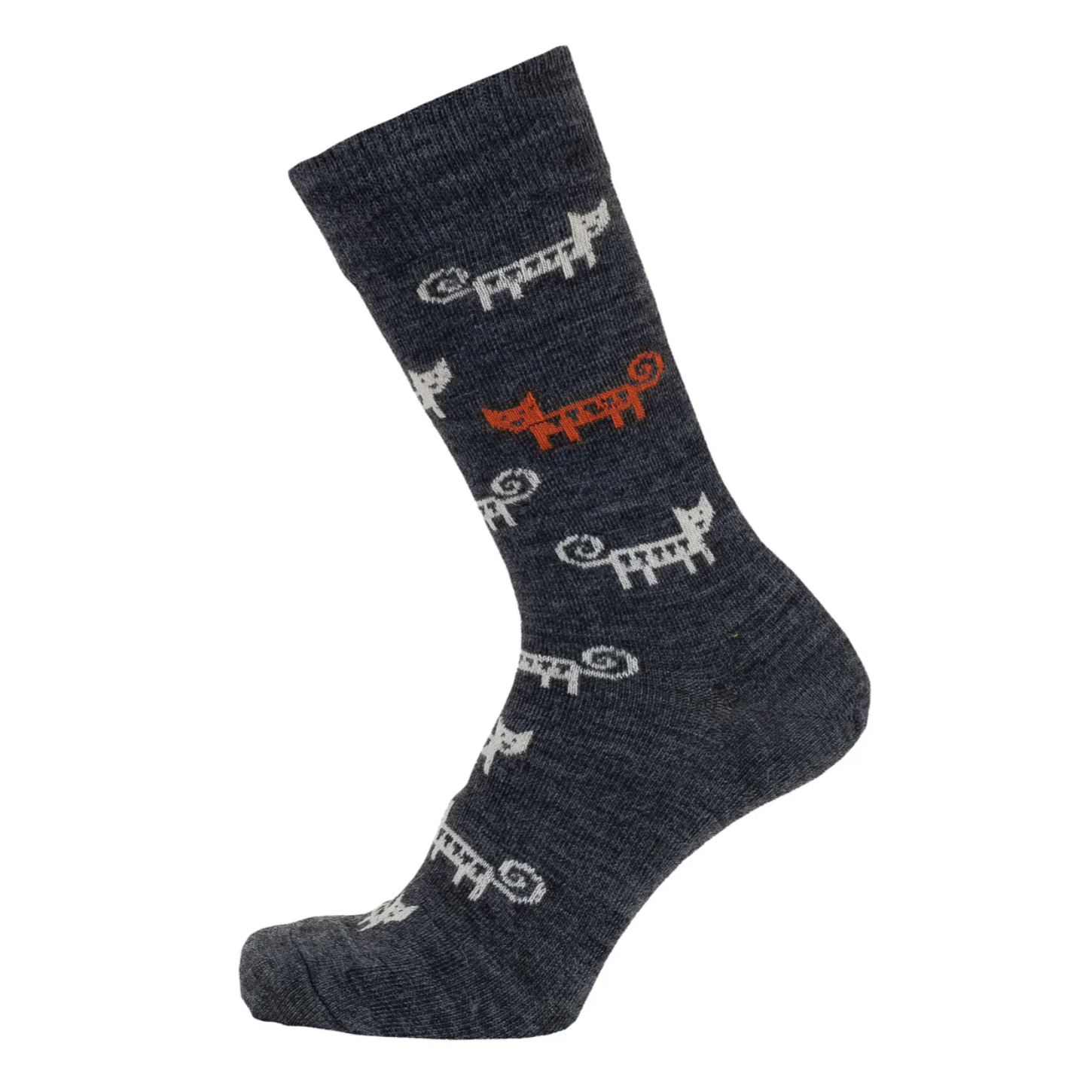 Cat Merino Socks, Antracite (10186237640991)