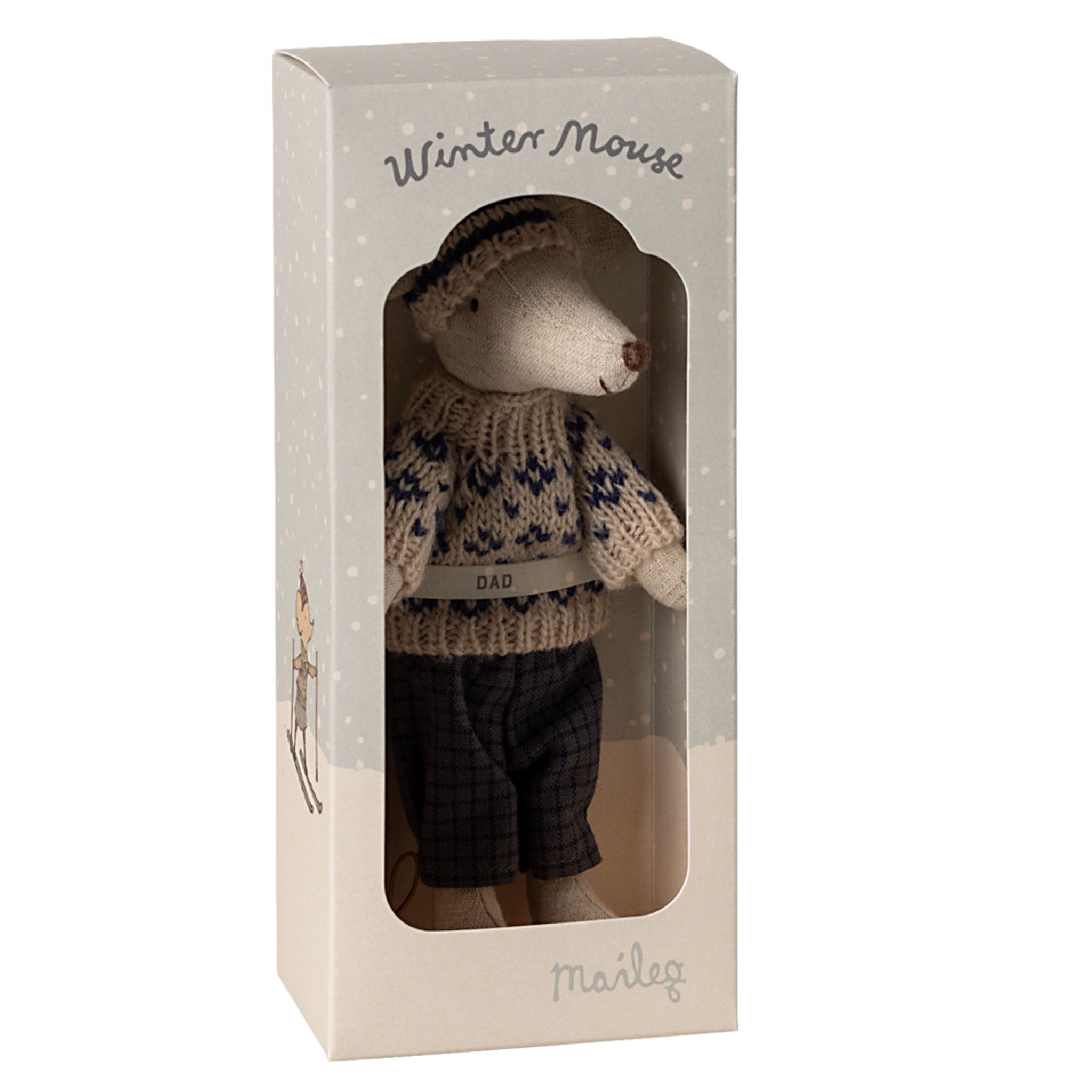 Maileg Winter Mouse Dad Ski Set 2024 ETA November 2024 (9382491685151)