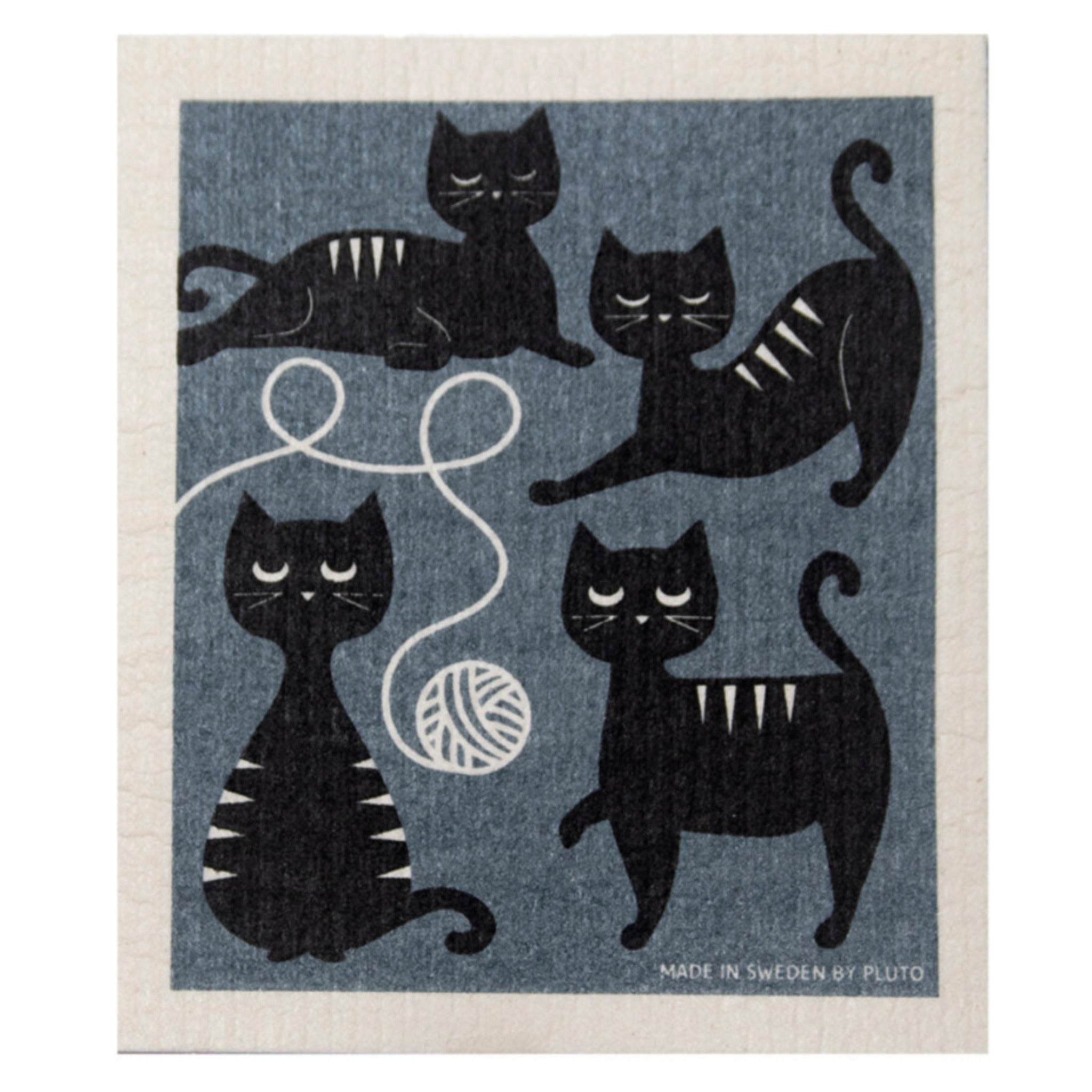 100% Biodegradable Dishcloth, Cat Family (8605392929055)