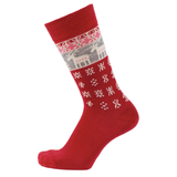 Reindeer Merino Socks, Red (10186532421919)