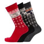 Reindeer Merino Socks, Black (10186531406111)