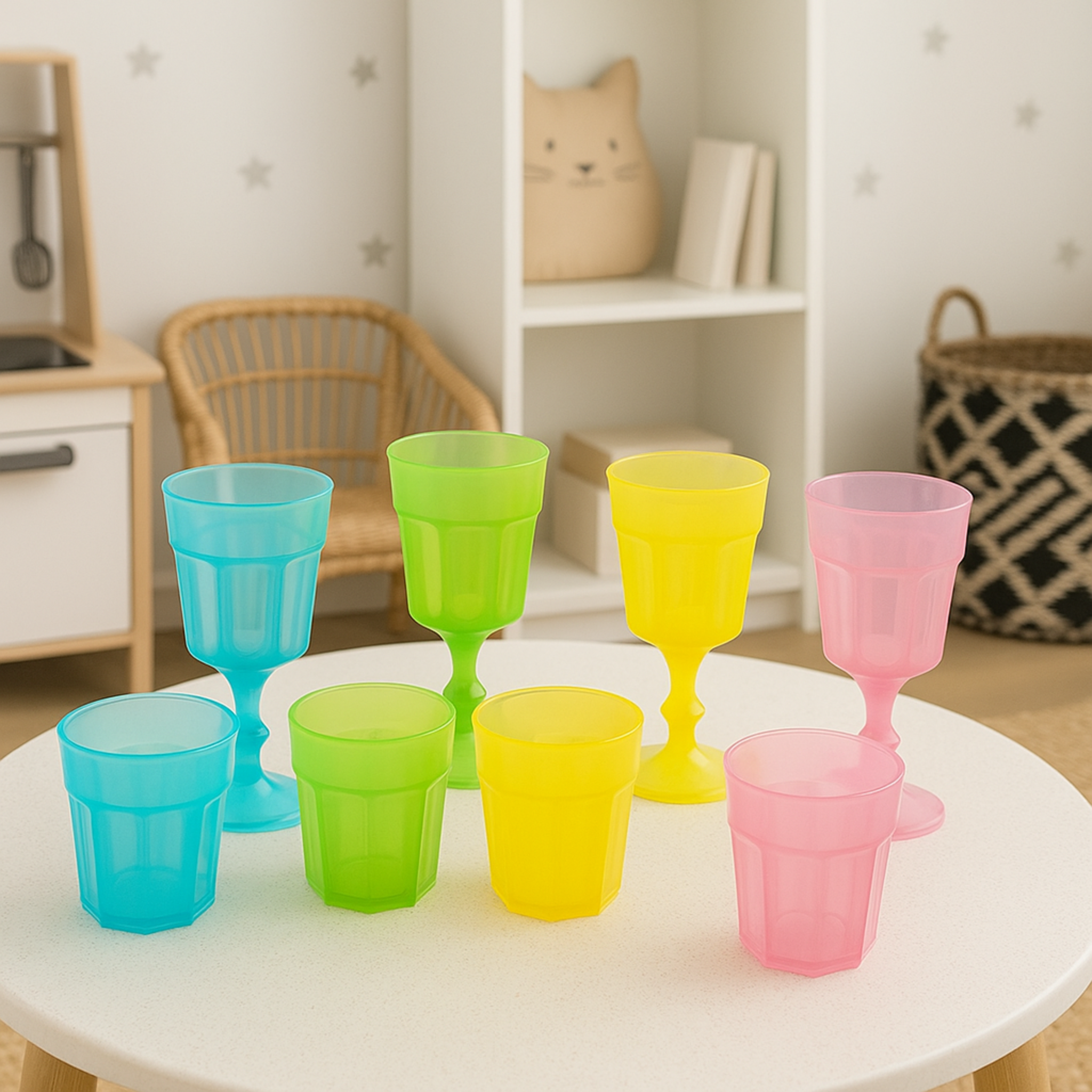 Ikea Duktig Kids Glasses, Set of 8 (1960486961217)