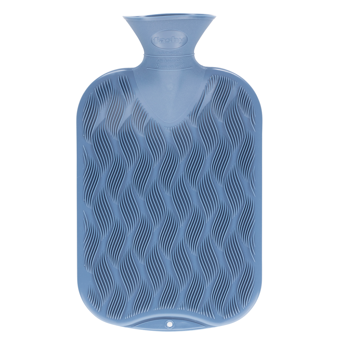Fashy Hot Water Bottle Wave Ribbed, Blue (10106482032927)