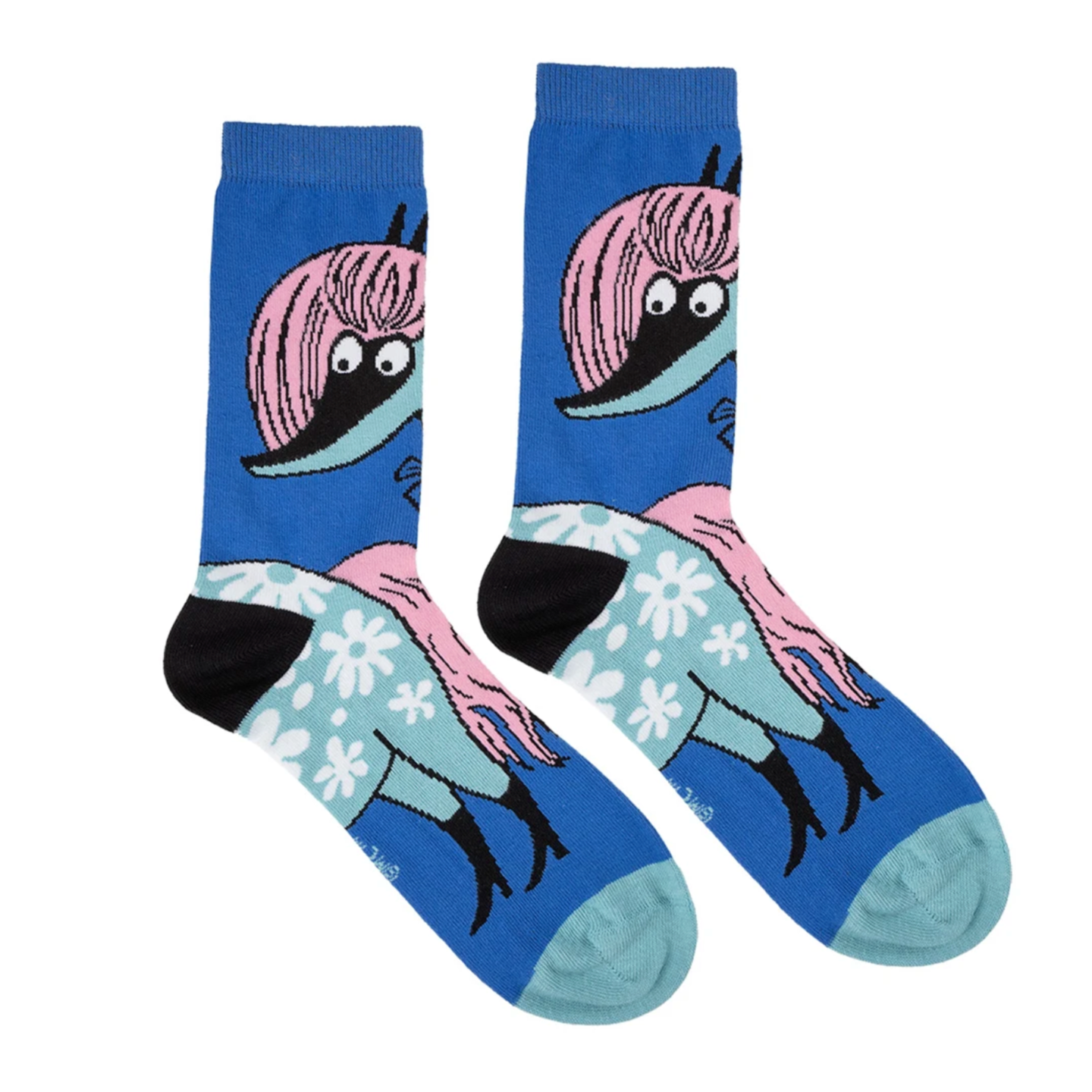 Primadonna's Flower Horse Adults Socks, Blue (10254129463583)