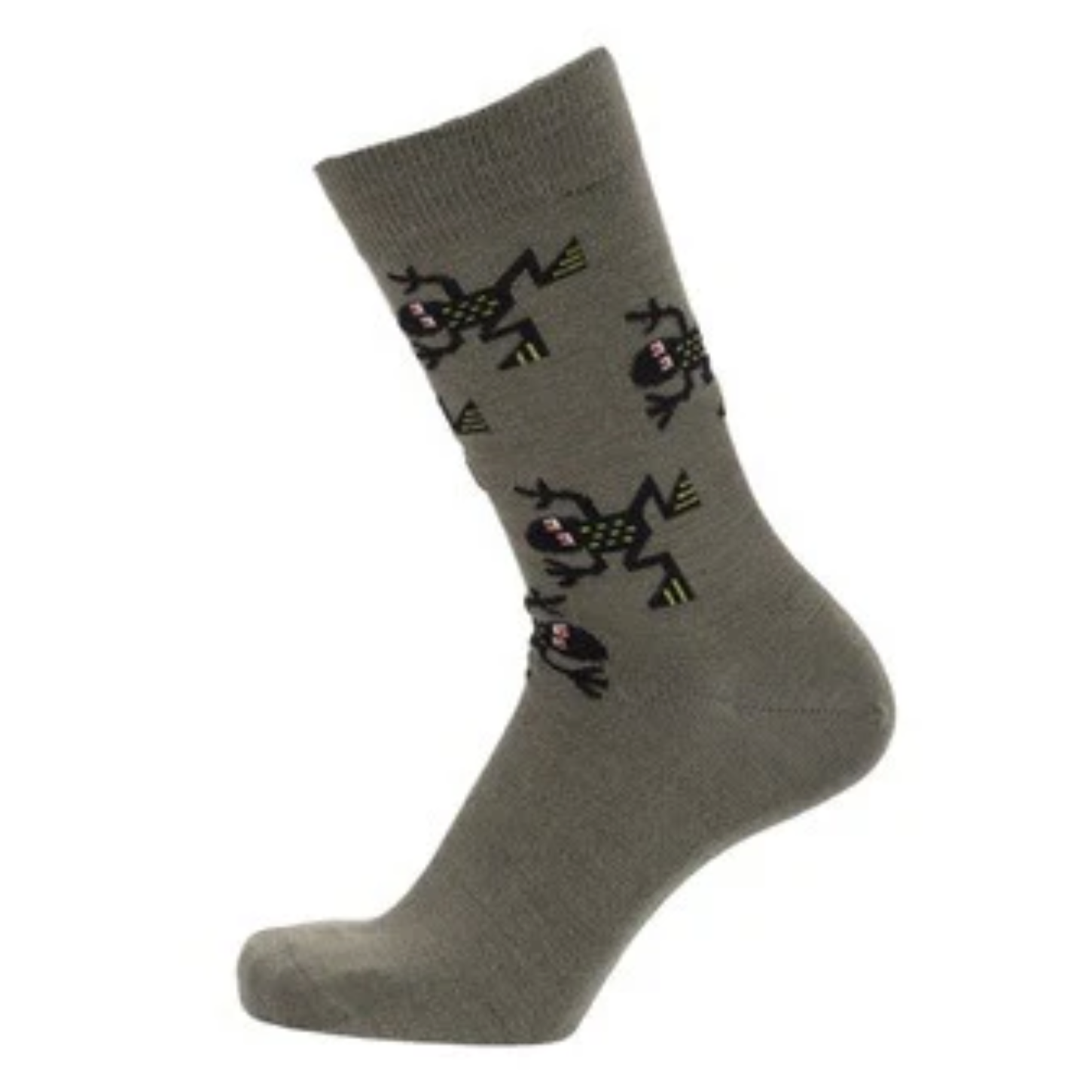 Frog Merino Socks, Olive (10186342596895)