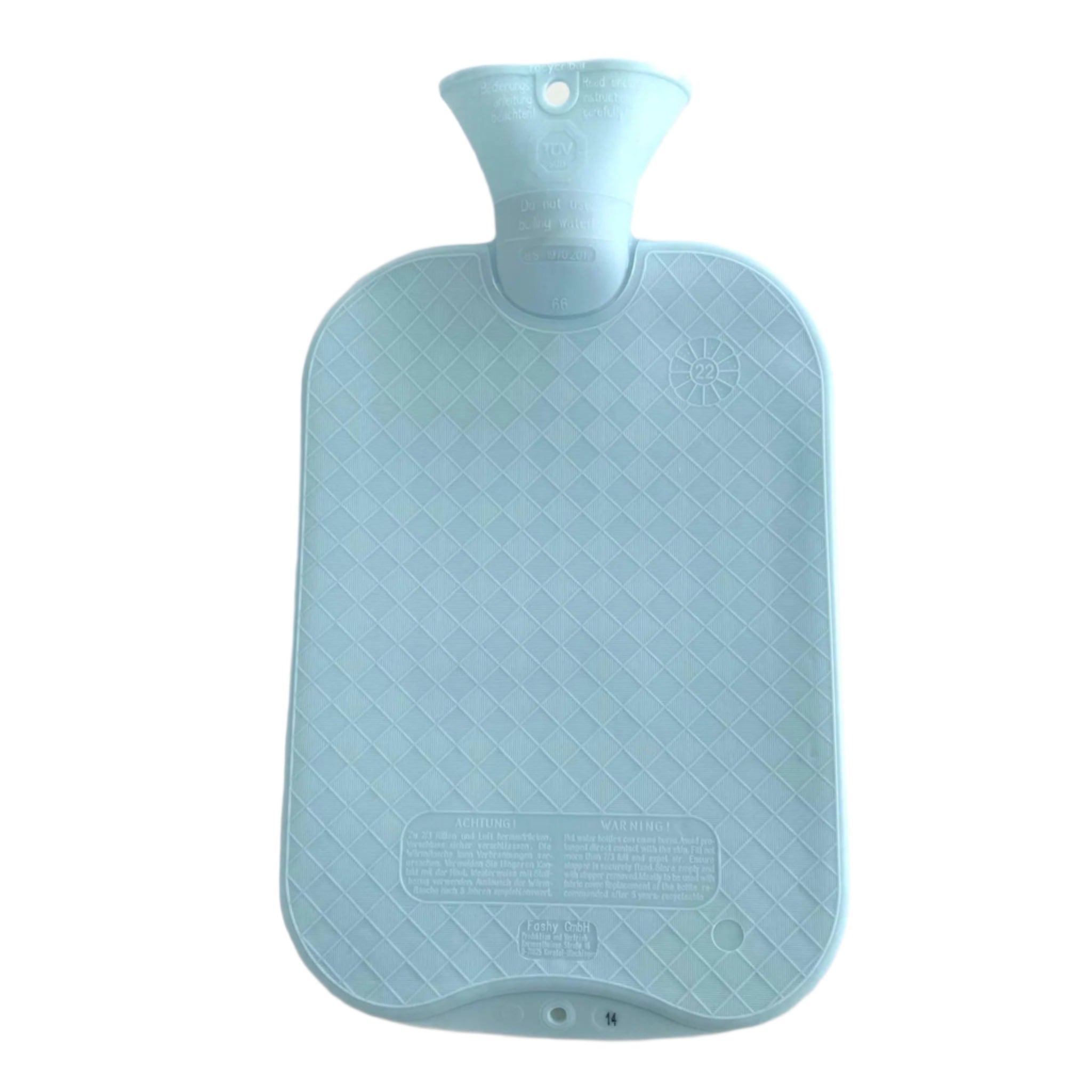 Fashy Hot Water Bottle Single Rib, Light Blue (10144093831455)