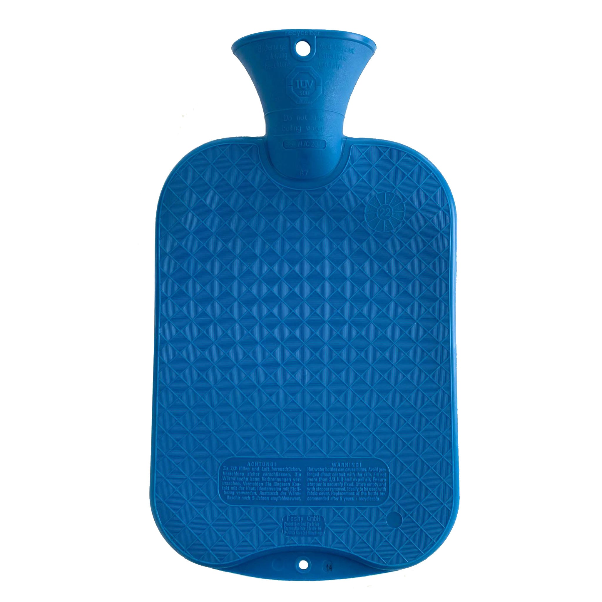 Fashy Hot Water Bottle Single Rib, Blue (10144092815647)