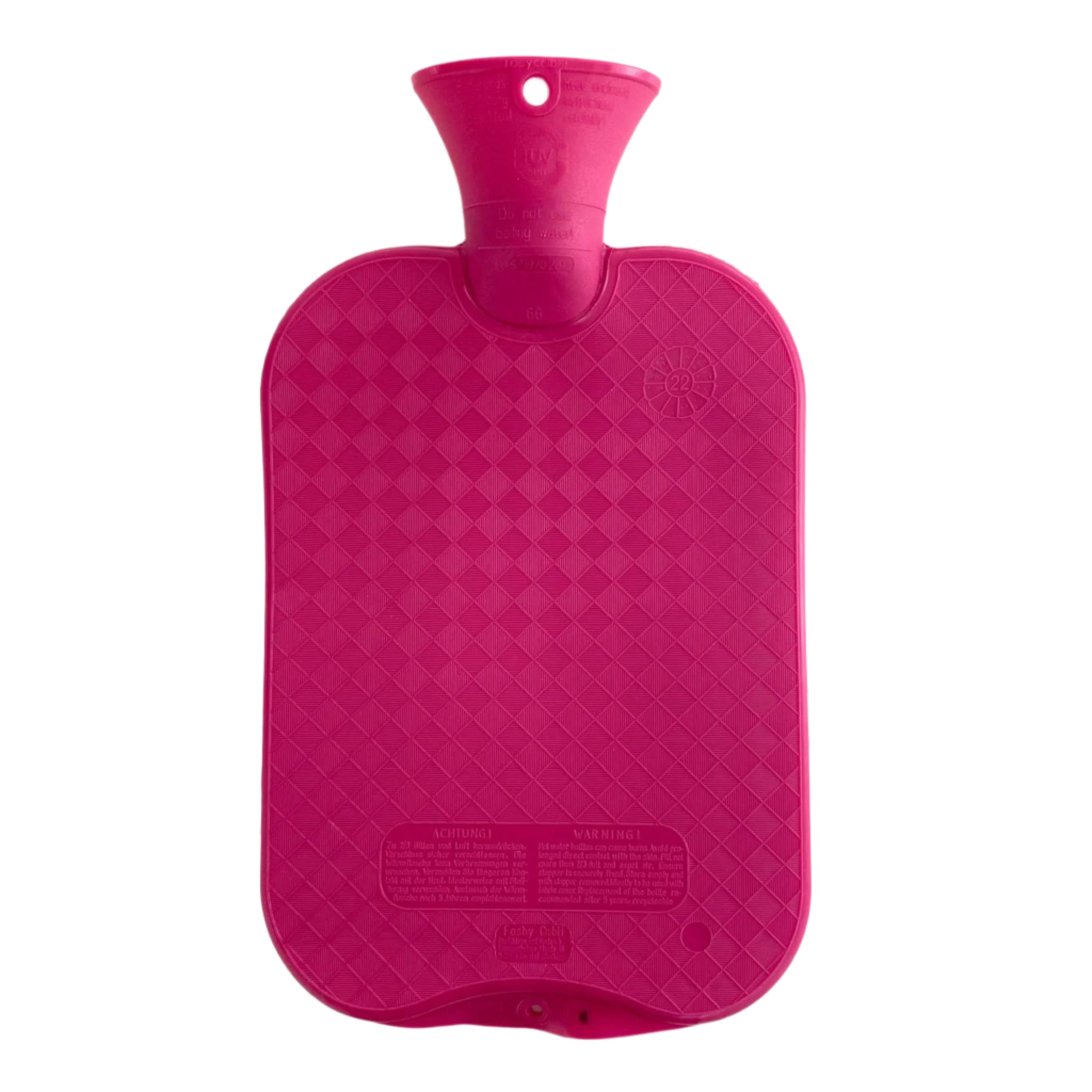 Fashy Hot Water Bottle Single Rib, Hot-Pink (10144093569311)