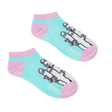 Hattifatteners Women's Ankle Socks, Turquoise (10233125503263)