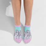 Hattifatteners Women's Ankle Socks, Turquoise (10233125503263)