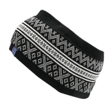 Valle Merino Wool Headband, Black-White (10181570232607)