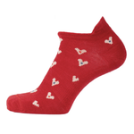 Small Hearts Merino Ankle Socks, Red (10186286825759)