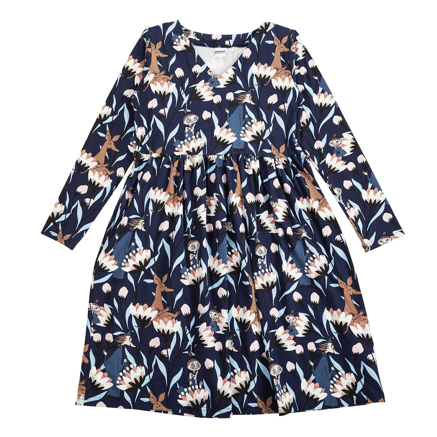 Moomin Womens' Dress Hely Magnolia, Dark Blue Nordic Chill Moomin Womens' Dress Hely Magnolia, Dark Blue Nordic Chill