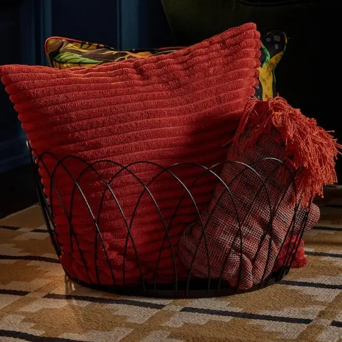 Ikea Hostagille Cushion Cover, Dark Orange (10152984183071)