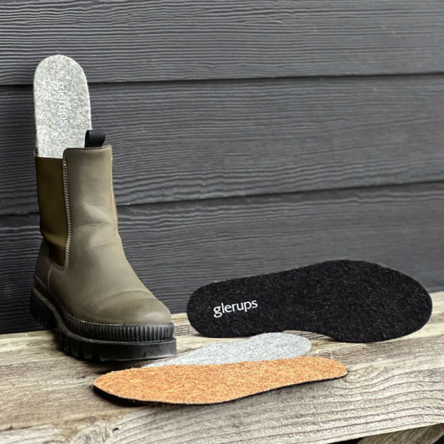 Glerups Regular Insole, Grey (10145808482591)