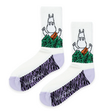 Moomin 80 Women's Retro Socks, Jungle, White (10233103712543)