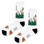 Moomin 80 Men's Retro Socks, Jungle, White (10233100501279)