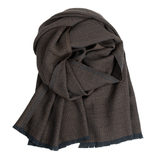 Koli Super Soft Merino Scarf, Black-Chocolate (10233139527967)