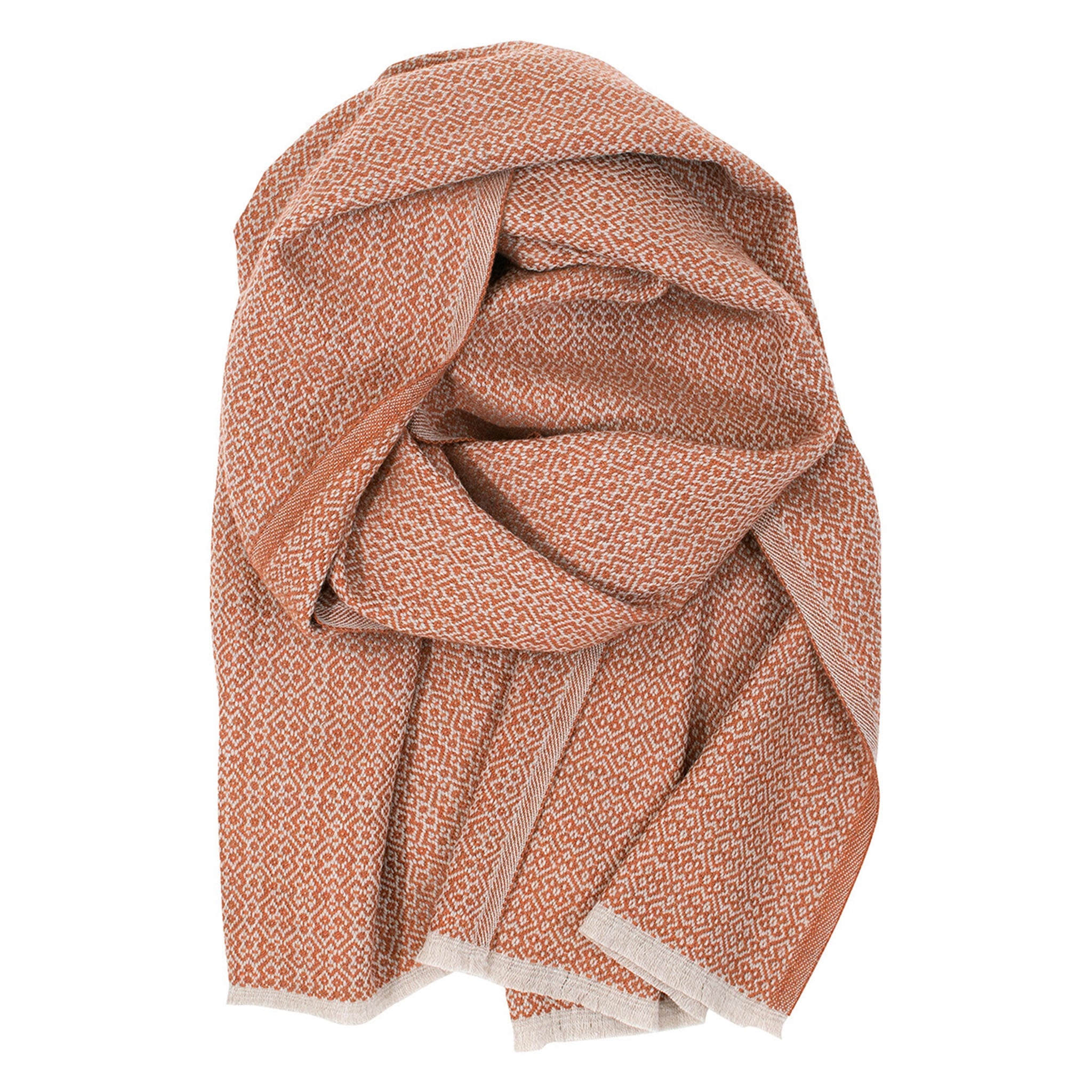 Koli Super Soft Merino Scarf, Beige-Cinnamon (10127306621215)