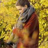 Koli Super Soft Merino Scarf, Black-Beige (8709483266335)