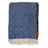 Klippan Lovik 100% Wool Throw, Deep Blue (9431003169055)