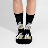 Moominpappa Reading Men Socks, Black (9536142016799)