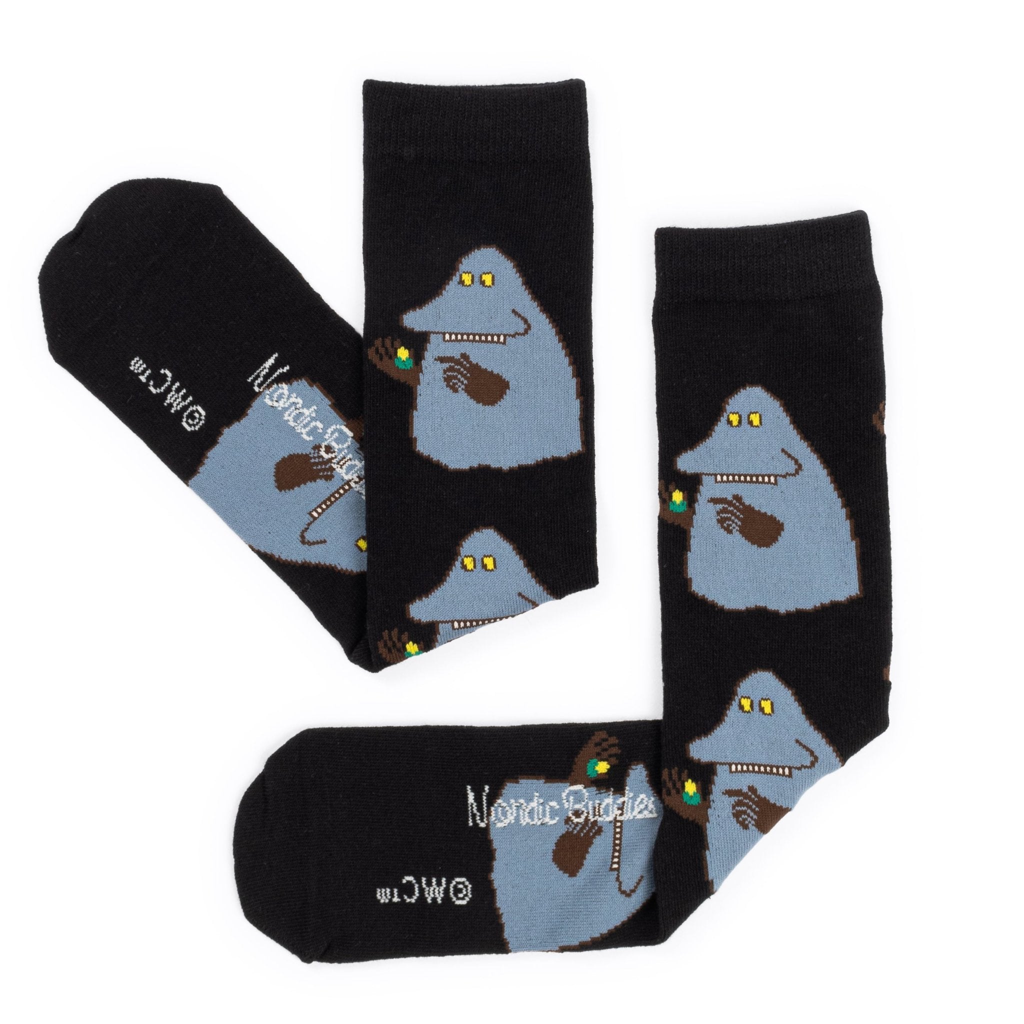The Groke's Evening Walk Men's Socks, Black (9536188285215)