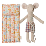 Maileg Beach Mouse Dad with Air Mattress Flower