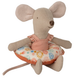 Maileg Beach Mouse Little Sister with Float Flower