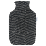Maria Wool Cover with Hot Water Bottle, Black-Grey (10114973729055)