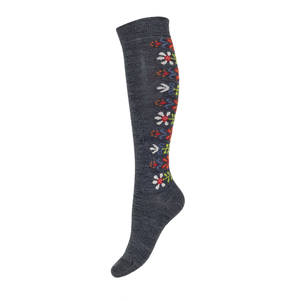 Monica Knee High Merino Socks, Anthracite (10186252943647)