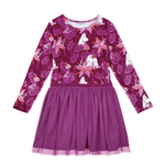 Moomin Kids' Velvet Dress Amaryllis, Dark Rosa (10211934568735)
