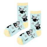 Moomin 80 Little My Women's Socks, Blue (10237363912991)