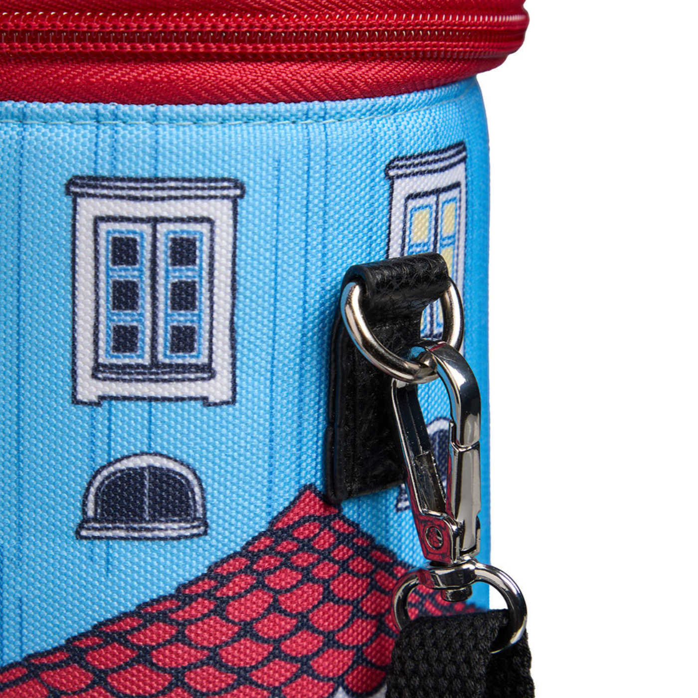 Moomin Shoulder Bag Moominhouse, Blue-Red (10219271192863)