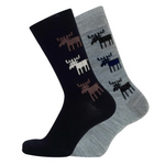 Moose Merino Socks, Black (10186537337119)