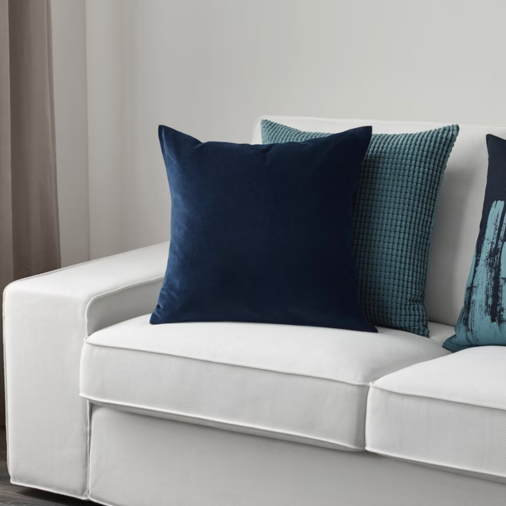 Ikea Sanela Cushion Cover 50x50cm, Dark-Blue (8581566300447)