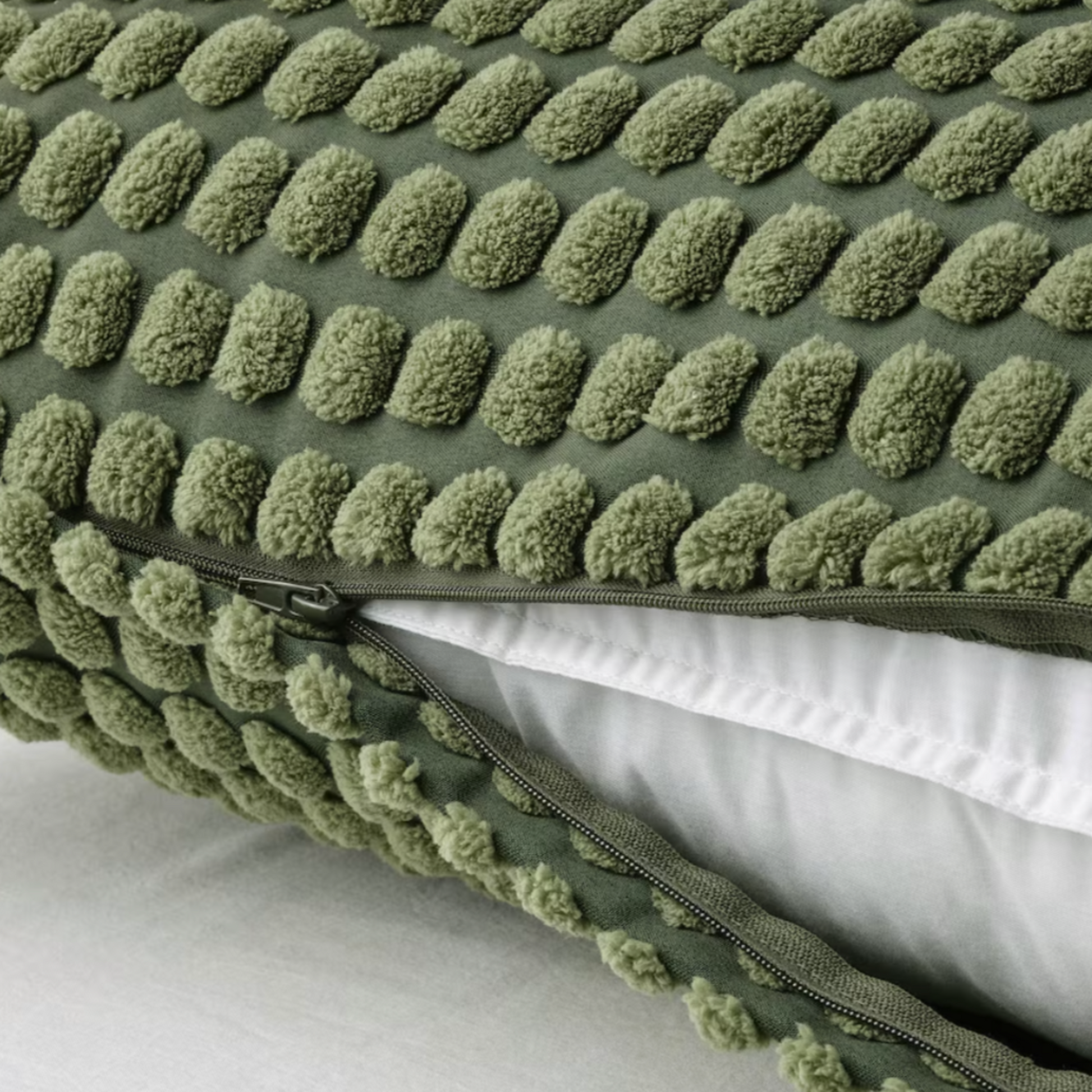 Ikea Svartpoppel Cushion Cover 65x65cm, Forest Green (8581679284511)