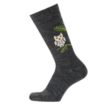 Owl Merino Socks, Antracite (10186293543199)