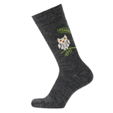 Owl Merino Socks, Antracite (10186293543199)