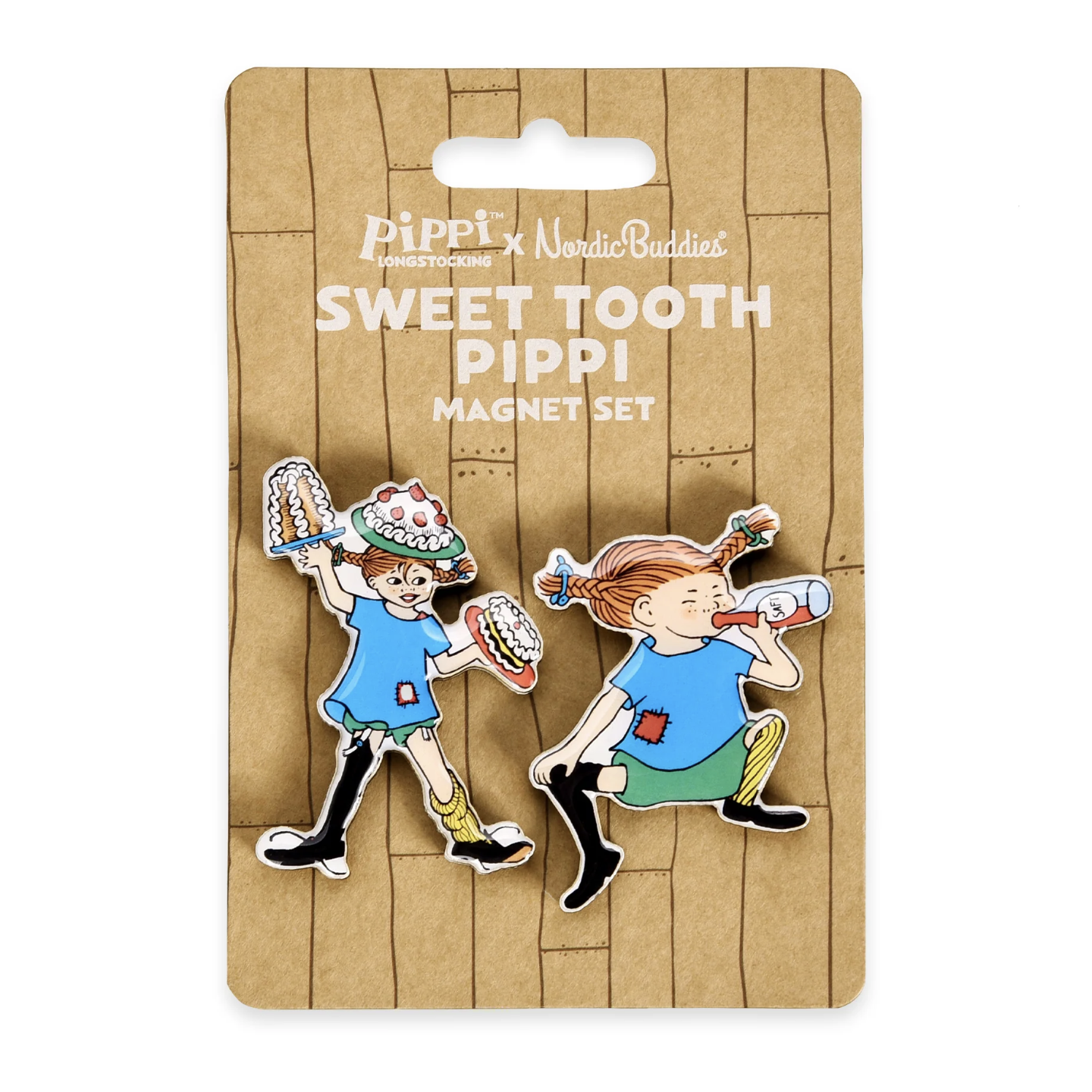 Pippi Longstocking Magnet Set of 2, Sweet Tooth Pippi (10237435707679)