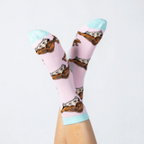 Pippi Longstocking Classic Socks, Pink-Blue (10237442326815)